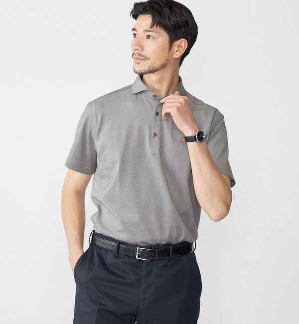 SHIPS「SHIPS: ALBINI ショートスリーブ ポロシャツ」|ポロシャツ|ブラウン系