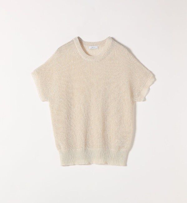 SHIPS any「SHIPS any:〈手洗い可能〉ギマ  ワイド フレンチ シアー ニット プルオーバー」|ニット・セーター|