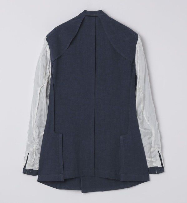 SHIPS「【SHIPS別注】Errico Formicola: リネン キャンバス ダブルジャケット」|テーラードジャケット|