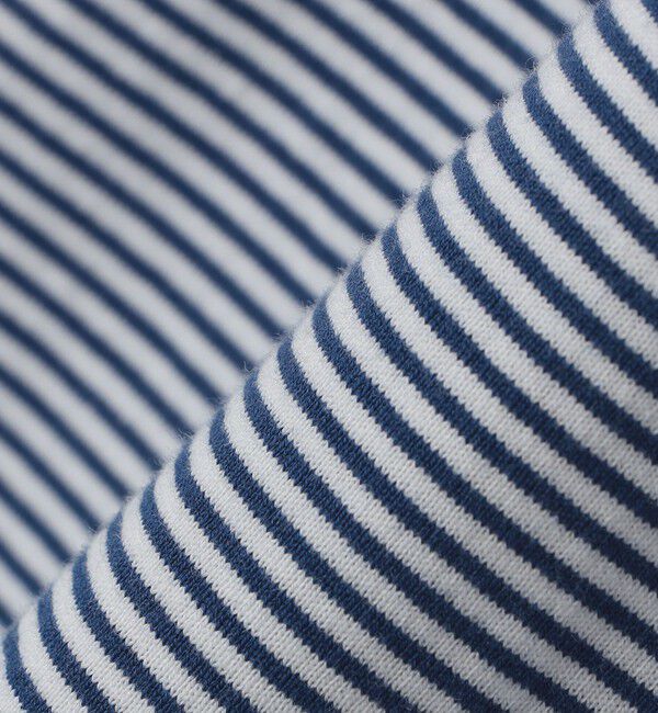 SHIPS「SHIPS: マイクロ ボーダー リンガー Tシャツ」|Tシャツ・カットソー|