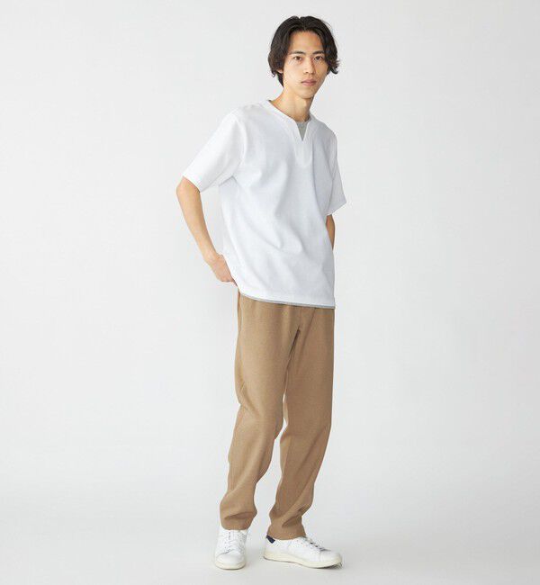 SHIPS「SHIPS: キー ネック フェイクレイヤード Tシャツ」|Tシャツ・カットソー|