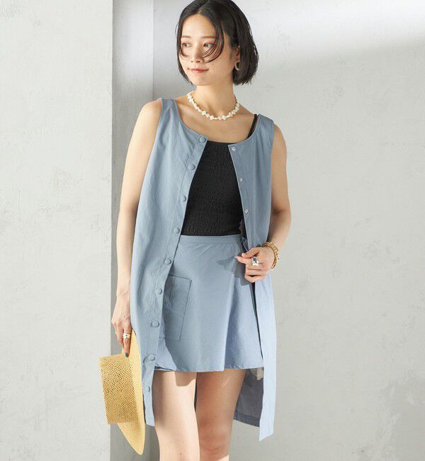 SHIPS for women「maroba:＜手洗い可能＞ラッシュ ミニ ワンピース」|その他|