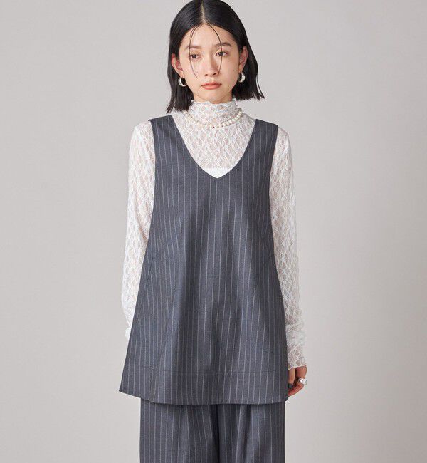 SHIPS for women「SHIPS NINE CASE:〈手洗い可能〉ストライプ チュニック」|チュニック|