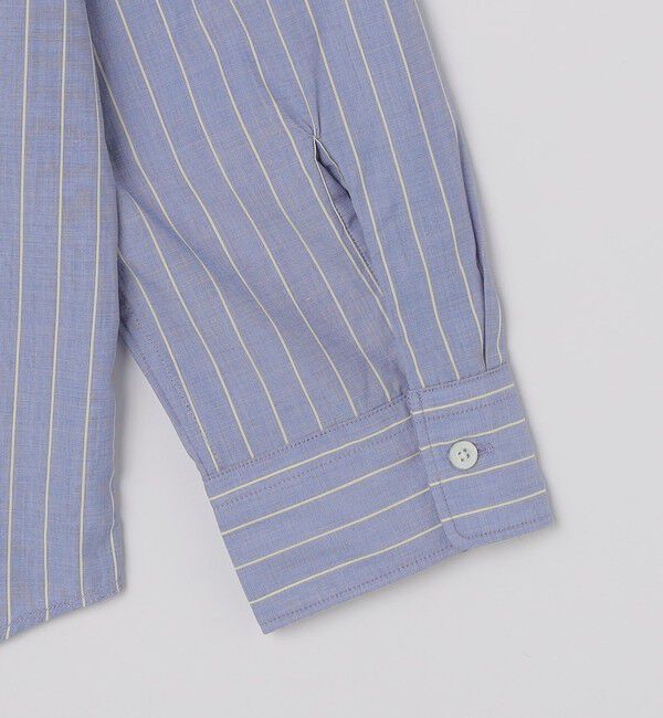 SHIPS「SHIPS: 100S バンドカラー ストライプ シャツ」|シャツ・ブラウス|