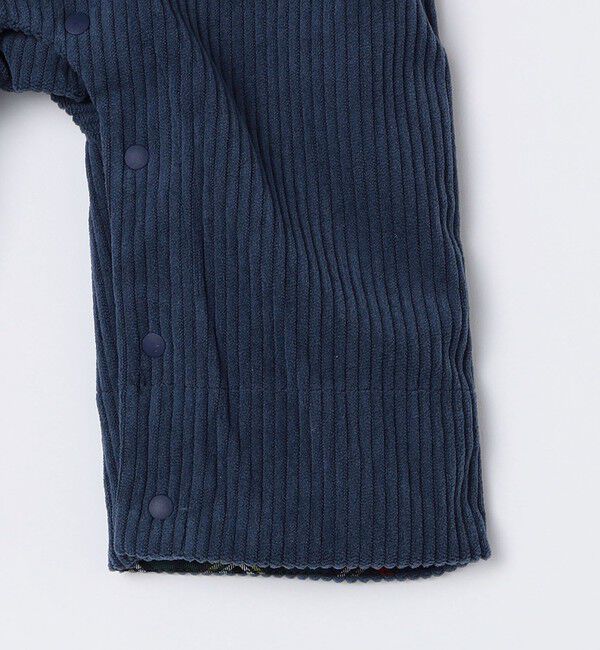 SHIPS KIDS「SHIPS KIDS:70～80cm / フェイク オーバーオール ロンパース」|ロンパース|