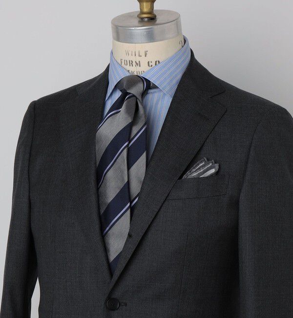 SHIPS「SHIPS: シルク ツイル バスケット ストライプ ネクタイ」|ネクタイ・蝶ネクタイ|