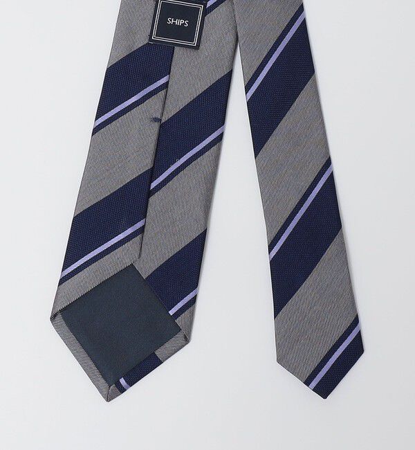 SHIPS「SHIPS: シルク ツイル バスケット ストライプ ネクタイ」|ネクタイ・蝶ネクタイ|
