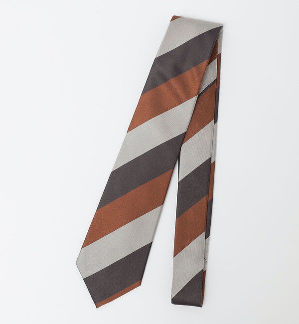 SHIPS Colors 「SHIPS Colors:シルク ストライプ ネクタイ」|ネクタイ・蝶ネクタイ|キャメル