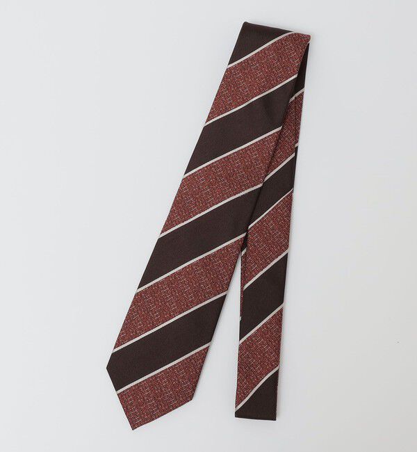 SHIPS Colors 「SHIPS Colors:シルク ストライプ ネクタイ」|ネクタイ・蝶ネクタイ|ブラウン系