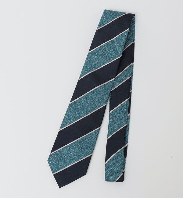 SHIPS Colors 「SHIPS Colors:シルク ストライプ ネクタイ」|ネクタイ・蝶ネクタイ|ダークグリーン