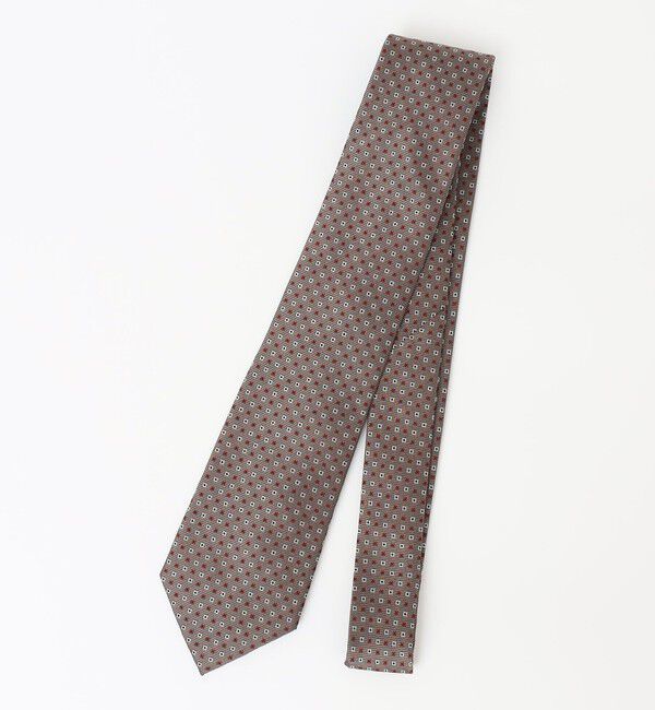 SHIPS Colors 「SHIPS Colors:シルク デザイン パターン ネクタイ」|ネクタイ・蝶ネクタイ|ダークブラウン