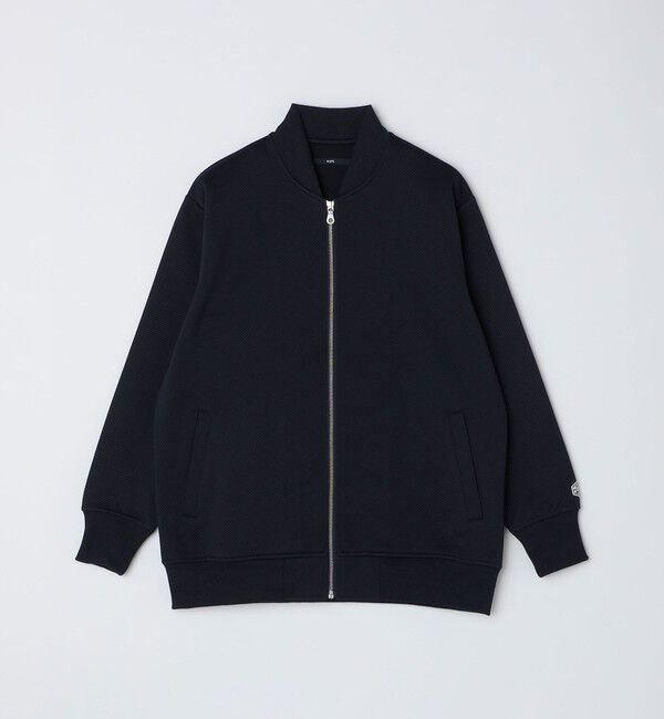 SHIPS「【WEB限定】SHIPS: ツイル ダンボール ニット MA-1 ブルゾンジャケット」|ミリタリージャケット|