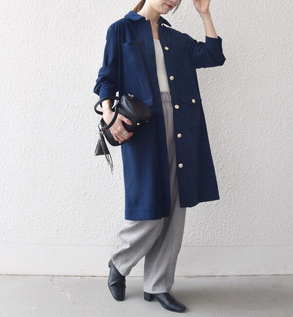 SHIPS any「SHIPS any:〈手洗い可能〉コーデュロイ シャツ ジャケット ワンピース」|ワンピース|