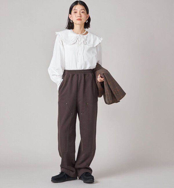 SHIPS for women「SHIPS NINE CASE:〈手洗い可能〉ビッグ カラー ブラウス」|シャツ・ブラウス|