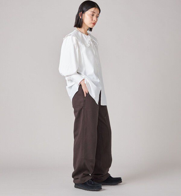 SHIPS for women「SHIPS NINE CASE:〈手洗い可能〉ビッグ カラー ブラウス」|シャツ・ブラウス|