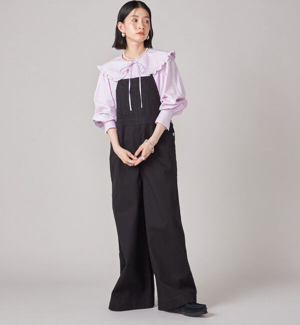 SHIPS for women「SHIPS NINE CASE:〈手洗い可能〉ビッグ カラー ブラウス」|シャツ・ブラウス|