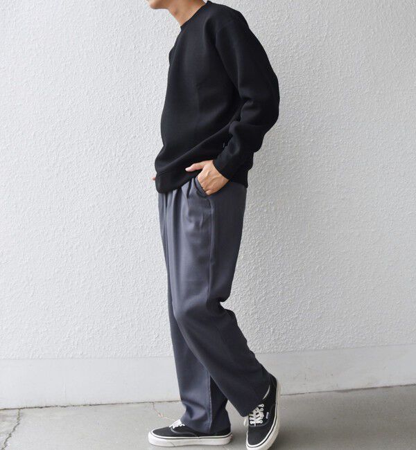 SHIPS any「SHIPS any:〈洗濯機可能〉カラー ダンボール クルーネック プルオーバー◇」|スウェット・ジャージ|