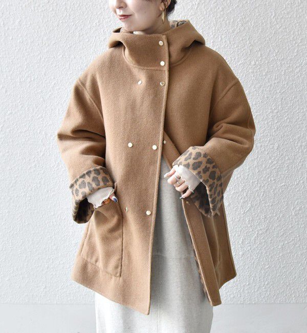 SHIPS any: リバー フーデッド Aライン ミドル コート（SHIPS any