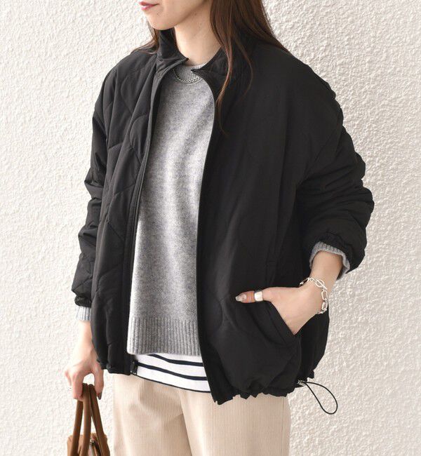 SHIPS Colors 「SHIPS Colors:THINSULATE(TM) 中綿 リバーシブル ブルゾン◇」|ブルゾン・スタジャン|ブラック