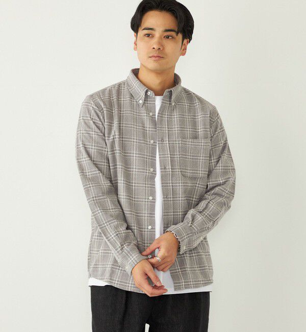 SHIPS Colors 「SHIPS Colors:ネル ボタンダウン シャツ」|シャツ・ブラウス|