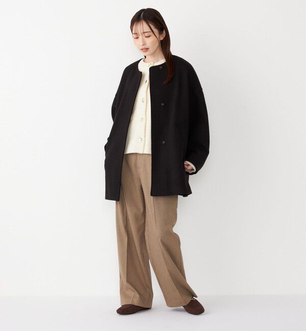 SHIPS Colors 「SHIPS Colors:〈洗濯機可能〉裏起毛 チェック ワイド パンツ」|その他|