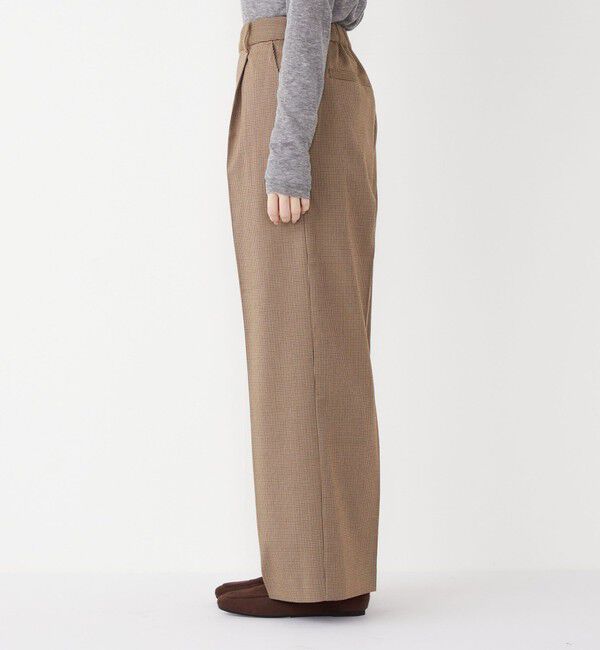 SHIPS Colors 「SHIPS Colors:〈洗濯機可能〉裏起毛 チェック ワイド パンツ」|その他|