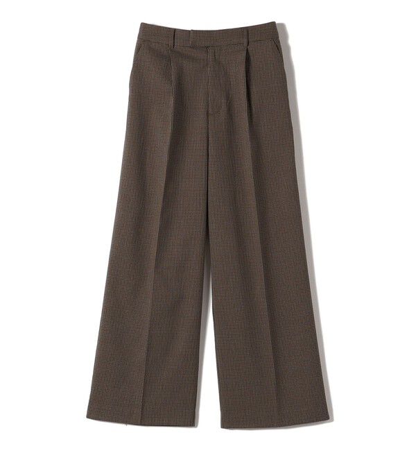 SHIPS Colors 「SHIPS Colors:〈洗濯機可能〉裏起毛 チェック ワイド パンツ」|その他|