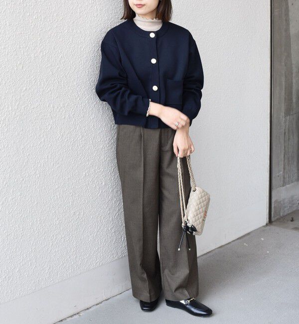 SHIPS Colors 「SHIPS Colors:〈洗濯機可能〉裏起毛 チェック ワイド パンツ」|その他|