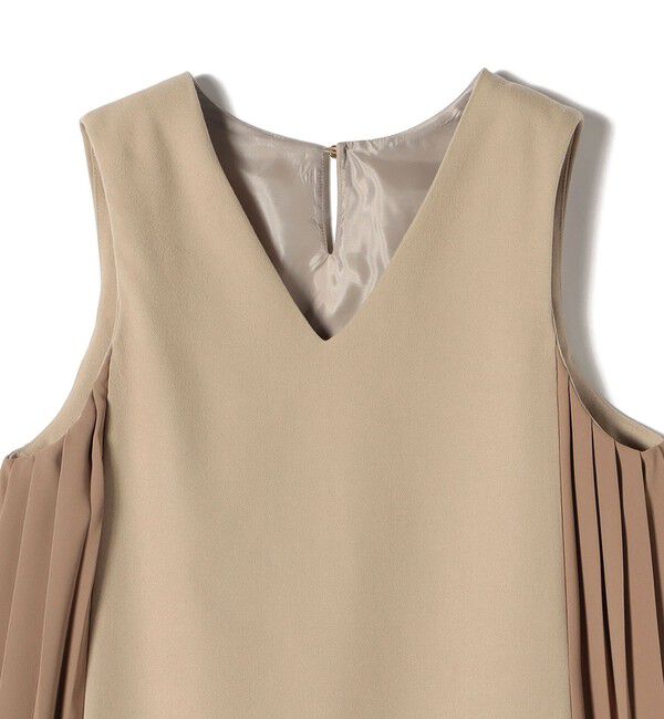 SHIPS Colors 「SHIPS Colors:〈手洗い可能〉プリーツ コンビ ジャンパー ワンピース」|ワンピース|