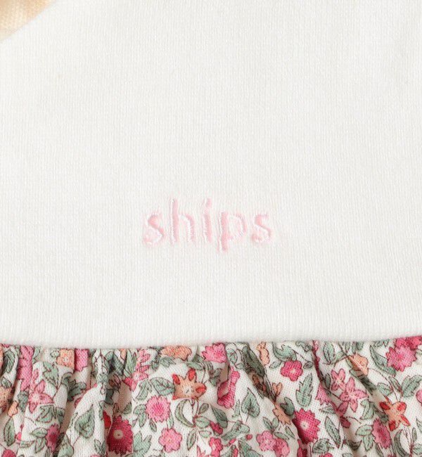 SHIPS KIDS「SHIPS KIDS:70～80cm / フラワー セット ロンパース」|ロンパース|
