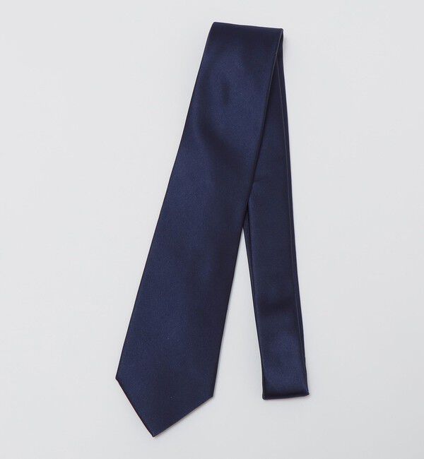 SHIPS Colors 「SHIPS Colors:シルク サテン ソリッド ネクタイ」|ネクタイ・蝶ネクタイ|ネイビー