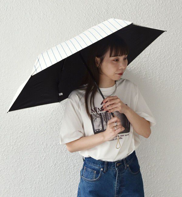 SHIPS Colors 「《予約》assa:ALL IN UMBRELLA ポーチ付き 折り畳み傘(晴雨兼用・親骨50cm)◆」|傘|