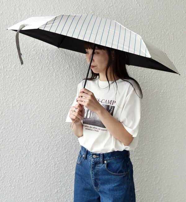 SHIPS Colors 「《予約》assa:ALL IN UMBRELLA ポーチ付き 折り畳み傘(晴雨兼用・親骨50cm)◆」|傘|