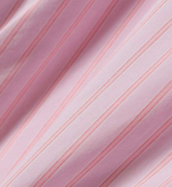 SHIPS Colors 「SHIPS Colors:〈手洗い可能〉カラー ストライプ クロップド シャツ」|シャツ・ブラウス|