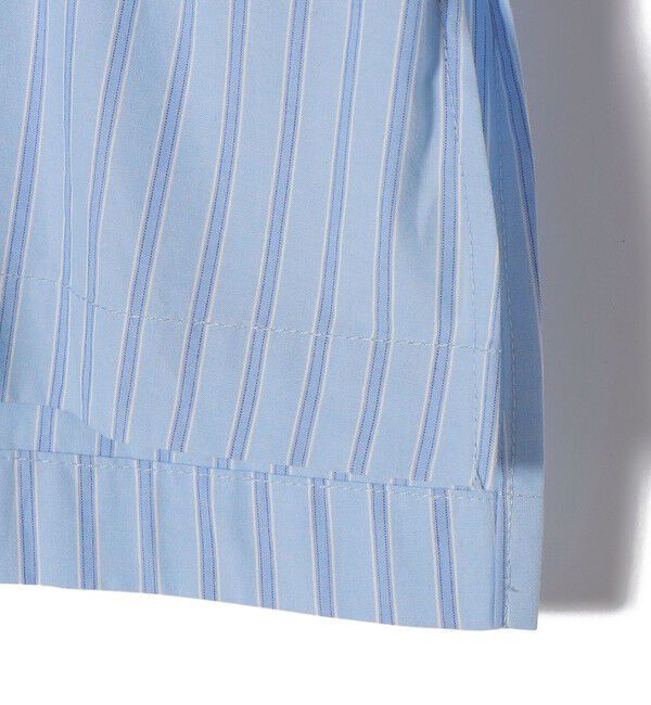 SHIPS Colors 「SHIPS Colors:〈手洗い可能〉カラー ストライプ クロップド シャツ」|シャツ・ブラウス|