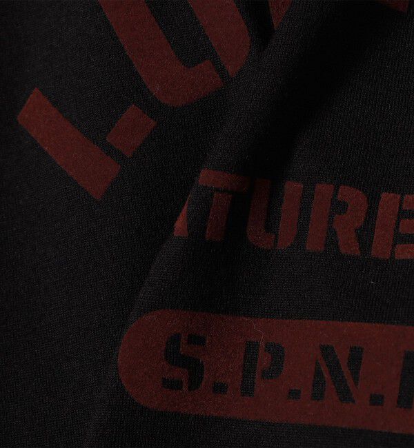 SHIPS for women「SHIPS Primary Navy Label:LUMIERE フロッキー プリント TEE」|Tシャツ・カットソー|