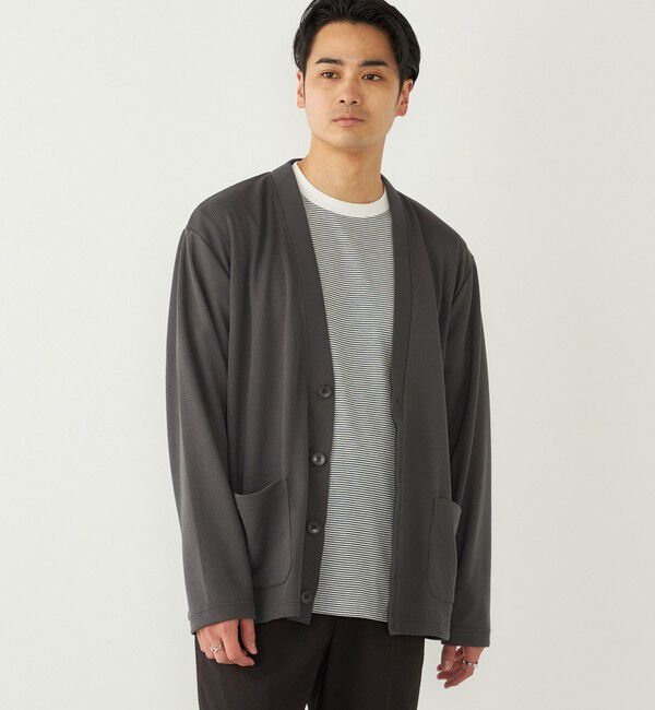 SHIPS Colors 「SHIPS Colors:〈洗濯機可能〉ウォッシャブル カーディガン」|カーディガン|ダークグレー