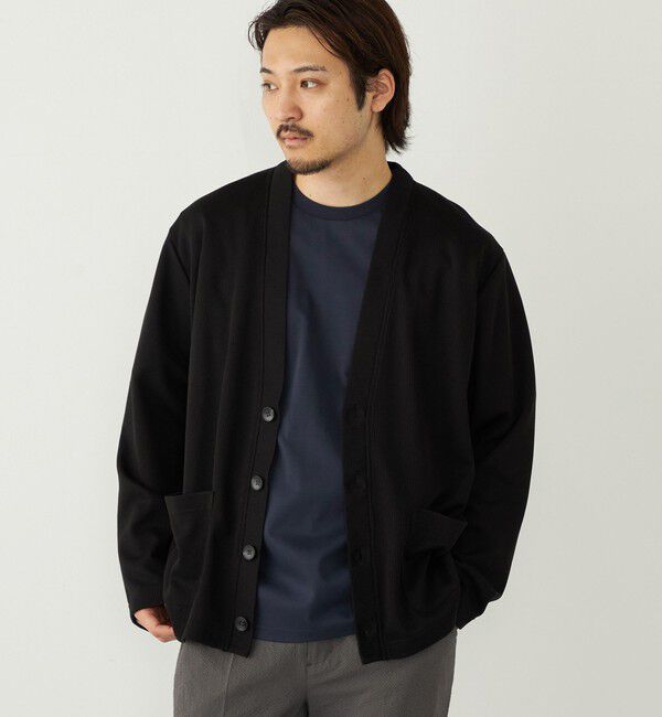 SHIPS Colors 「SHIPS Colors:〈洗濯機可能〉ウォッシャブル カーディガン」|カーディガン|ブラック