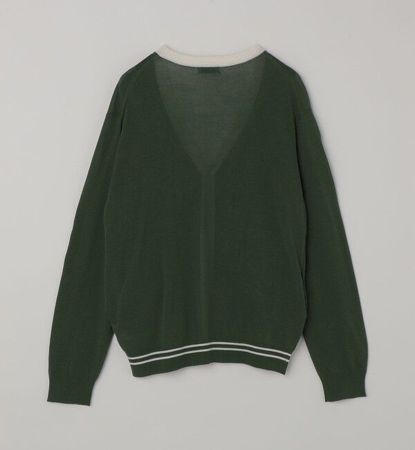 SHIPS any「SHIPS any: ハイゲージ リネンミックス サマーニット Vネック カーディガン◆」|カーディガン|