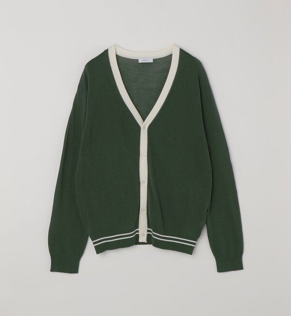 SHIPS any「SHIPS any: ハイゲージ リネンミックス サマーニット Vネック カーディガン◆」|カーディガン|