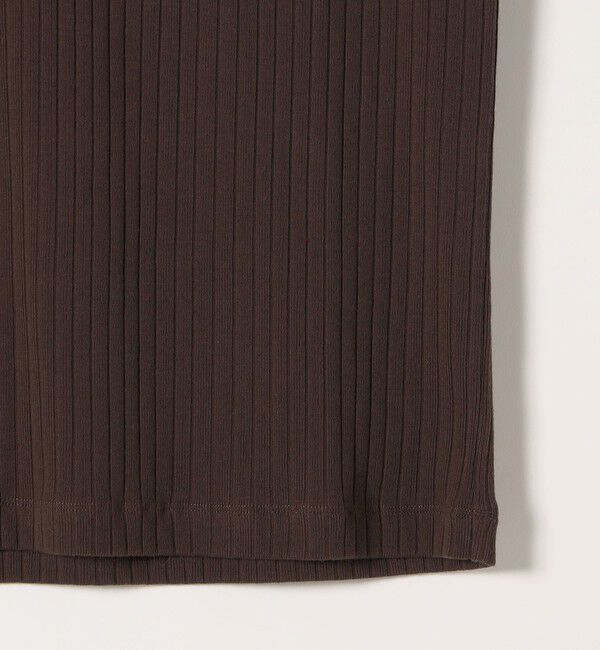 SHIPS any「《予約》SHIPS any:〈洗濯機可能〉テレコ リブ バイカラー ショートスリーブ TEE」|Tシャツ・カットソー|