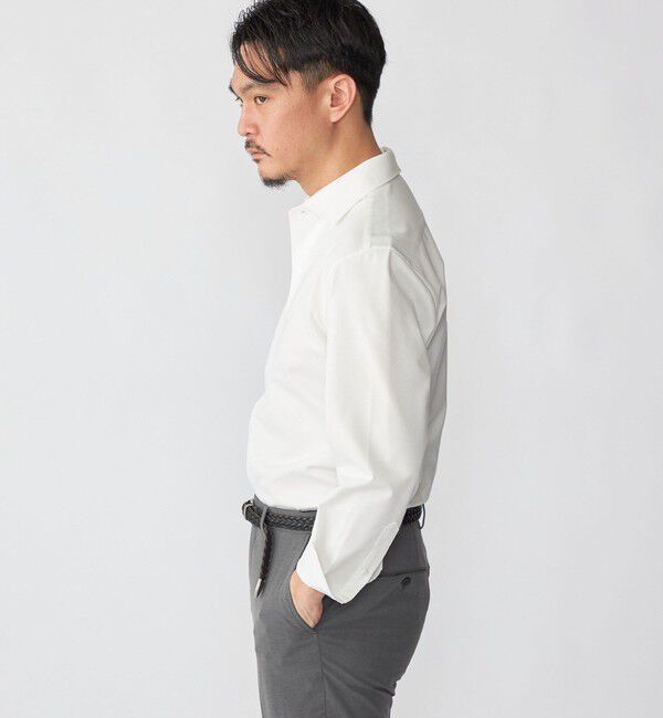 SHIPS「SHIPS: ジャージー ソリッド ワンピースカラー シャツ」|シャツ・ブラウス|