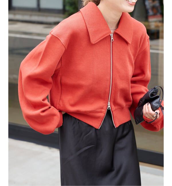 OUTDOOR PRODUCTS Usual Things「アゼニットライクフルジップカーデ」|カーディガン|オレンジ E