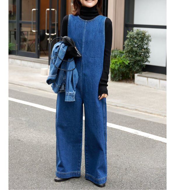 OUTDOOR PRODUCTS Usual Things「≪予約 追加≫ ULT デニムバックVネックオールインワン」|オールインワン|