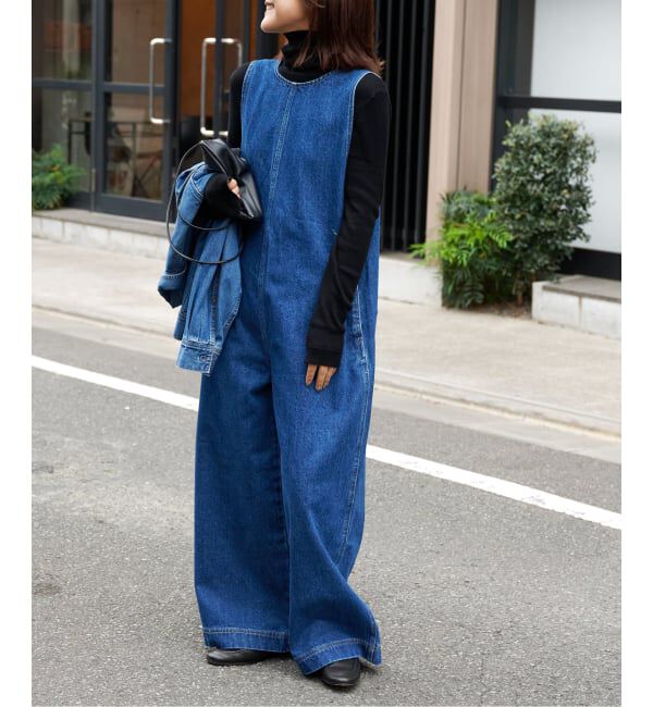 OUTDOOR PRODUCTS Usual Things「≪予約 追加≫ ULT デニムバックVネックオールインワン」|オールインワン|