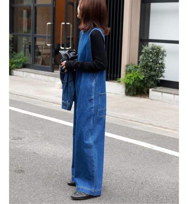 OUTDOOR PRODUCTS Usual Things「≪予約 追加≫ ULT デニムバックVネックオールインワン」|オールインワン|