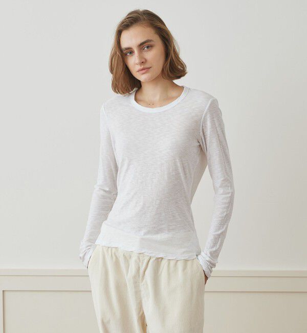 JAMES PERSE「スラブジャージー ロングスリーブプルオーバー WUA3361」|Tシャツ・カットソー|