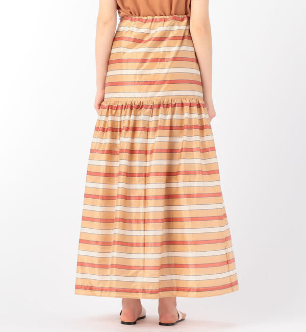 TOMORROWLAND BUYING WEAR「Rodebjer Amalthea コットンポリエステルタフタ ストライプロングスカート」|スカート|