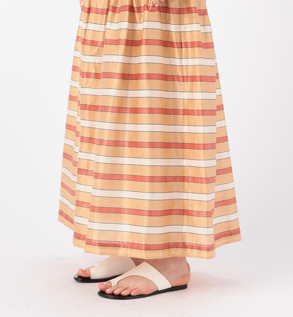 TOMORROWLAND BUYING WEAR「Rodebjer Amalthea コットンポリエステルタフタ ストライプロングスカート」|スカート|