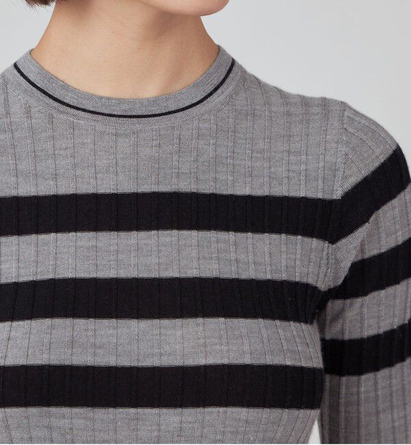 TOMORROWLAND collection「カシミヤシルクリブ ハーフスリーブプルオーバー」|ニット・セーター|